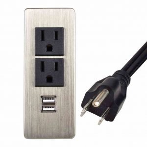 Contactos para escritorio 2 AC+2 USB carga YV-301S