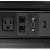 Multicontacto con usb para escritorio color negro