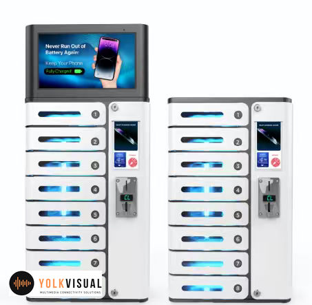 Locker de Carga Yolkvisual YV-LK08P con opción operada por monedas
