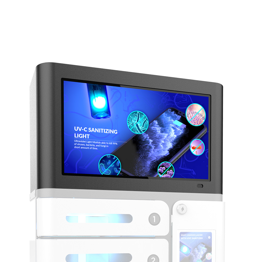 Pantalla de 14" del Locker de Carga Yolkvisual YV-LK08P