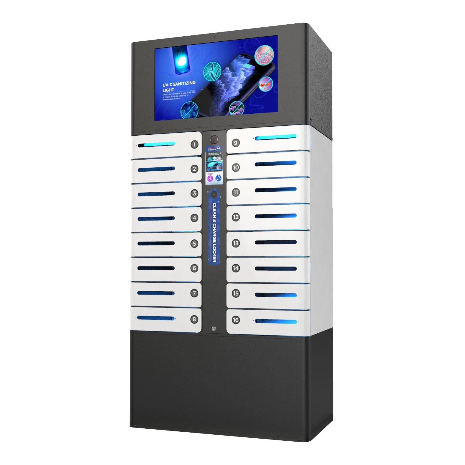 Locker de Carga para Laptops 16 Compartimentos Yolkvisual YV-LK16L